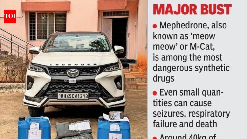 Cops seize 27kg mephedrone worth ₹54 cr, arrest four | Hyderabad News