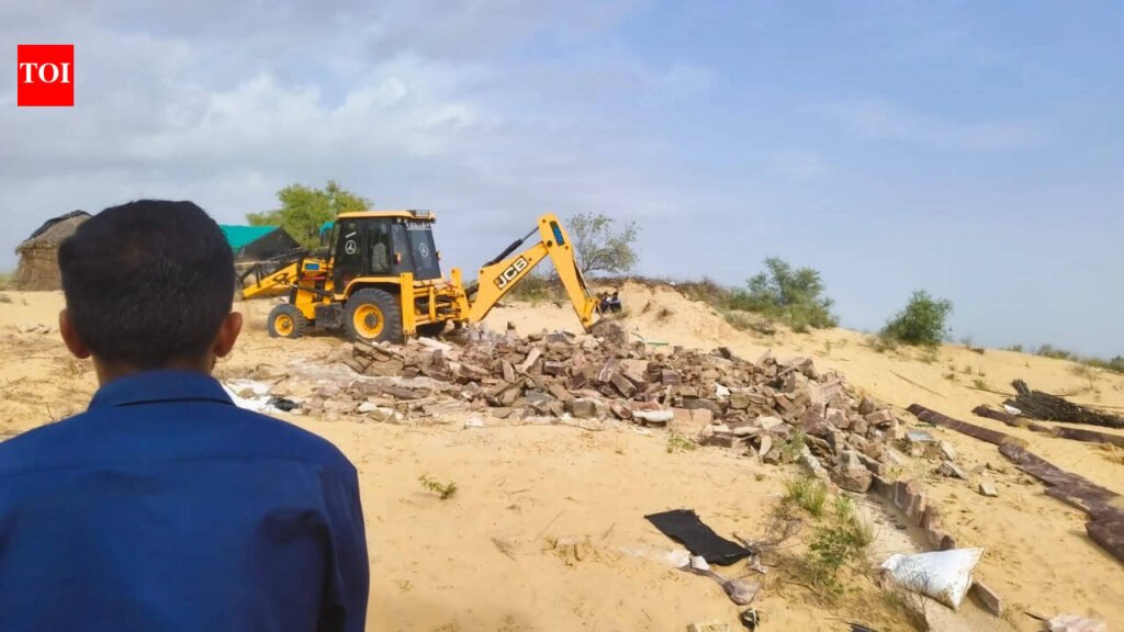 11 illegal textile washing and dyeing units demolished in Rajasthan’s Balotra | Jaipur News