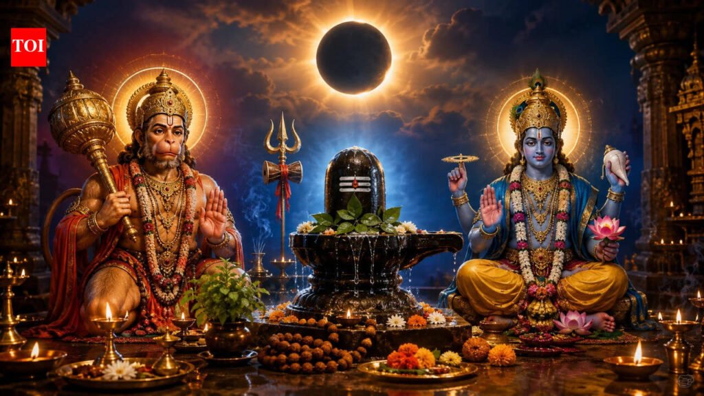 Surya Grahan on August 12, 2026: Rahu-Ketu energy active? Must-do Hanuman, Shiva, and Vishnu remedies to protect your mind & family