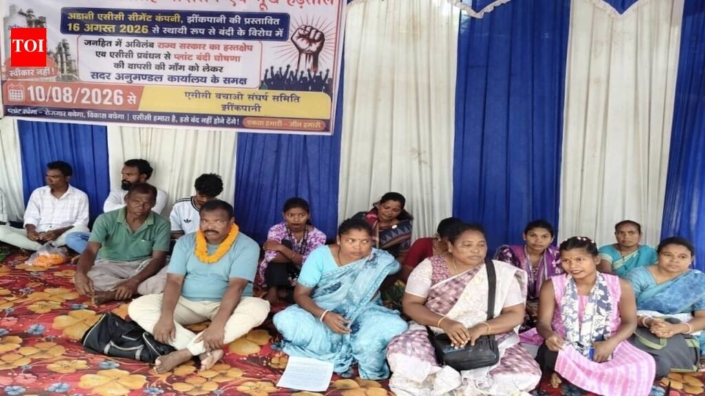 Workers end fast after assurance of talks on cement plant closure | Ranchi News