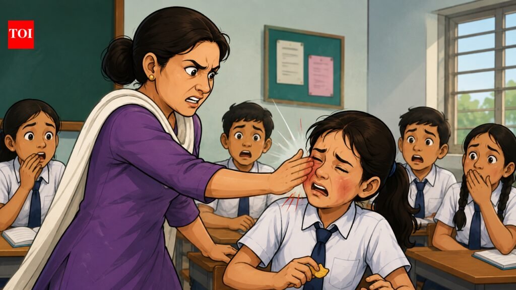 Bengaluru teacher hits girl for eating junk food in class | Bengaluru News