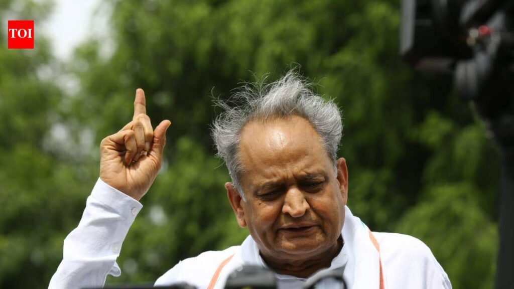 Gehlot accuses BJP govt of ‘deliberately’ starving Bal Gopal scheme of supplies | Jaipur News