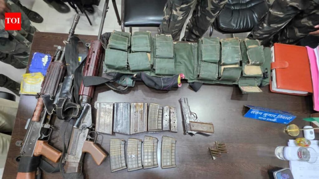 Maoist arms cache busted in Dalma forests; rifles, ammunition and IED recovered | Ranchi News