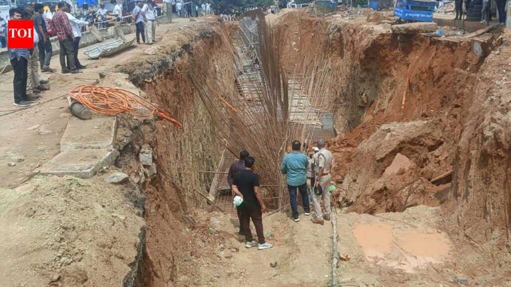 2 workers killed after mud caves in at underpass construction site in Bengaluru | Bengaluru News