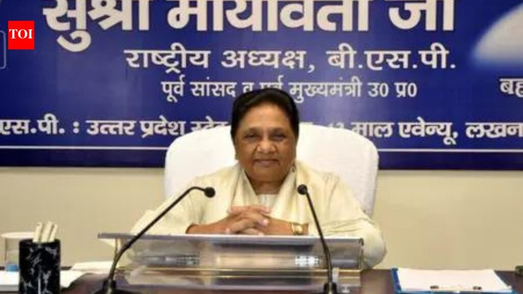 Mayawati’s message to Gen Z: Don’t let BJP, Congress ‘hijack’ your protests | Lucknow News