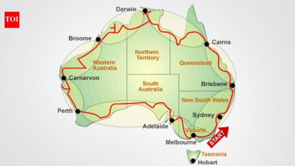 World’s longest national road in Australia is 14,500 km long and forms a giant loop around the continent, crossing deserts, rainforests and major cities | World News