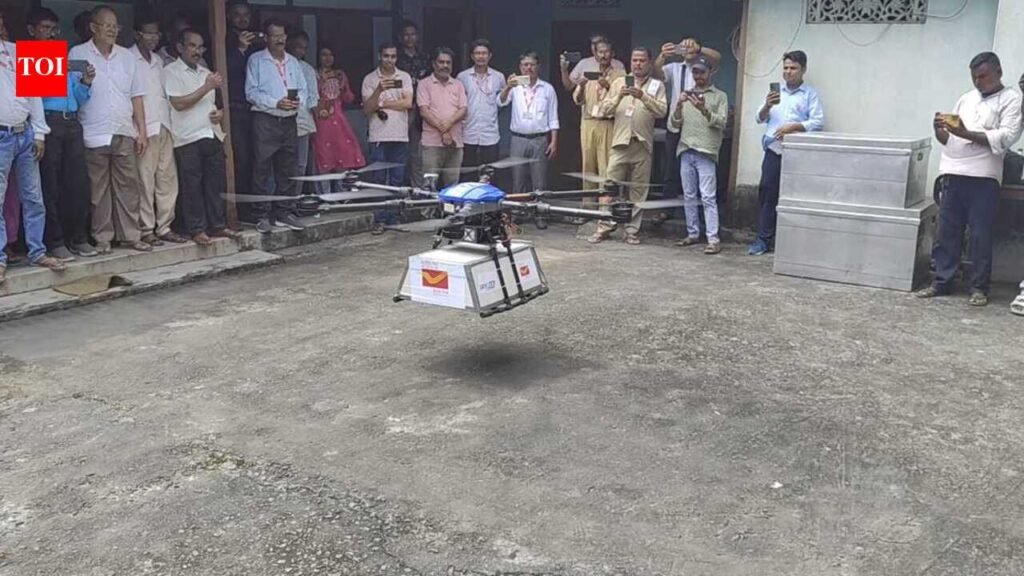 Mail takes off as Assam’s 1st drone postal service starts in Hajo | Guwahati News