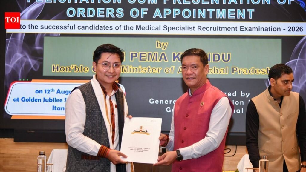 Khandu hands appointment letters to 72 doctors
