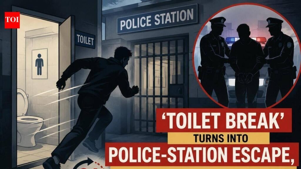 Thief uses ‘toilet break’ to flee from police custody | Lucknow News