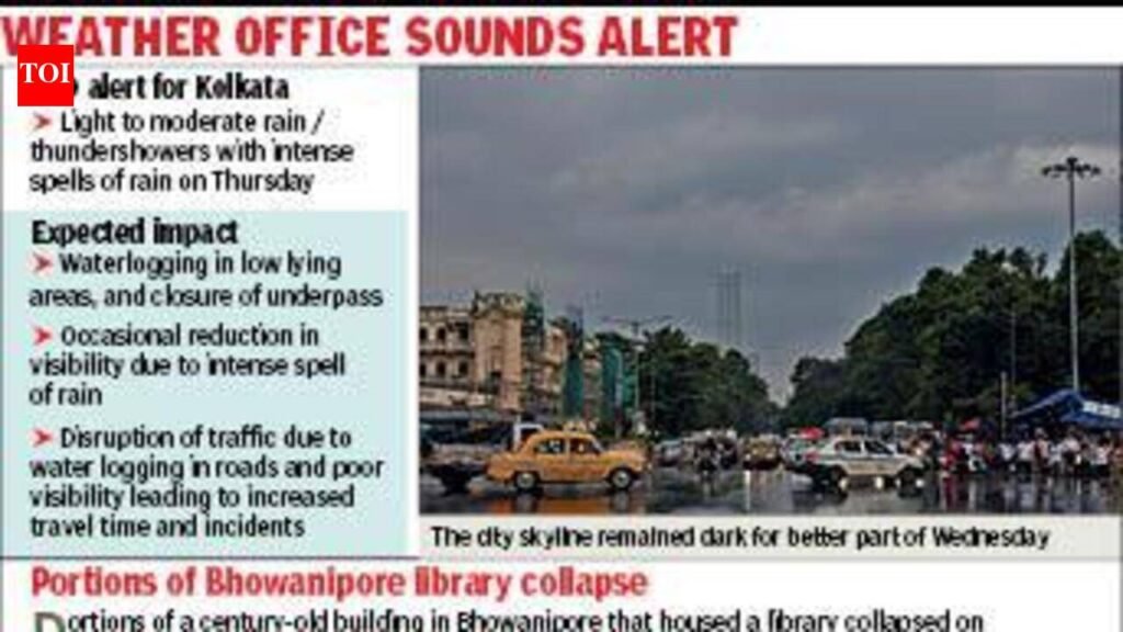 Low pressure, monsoon trough over city, more rain likely today