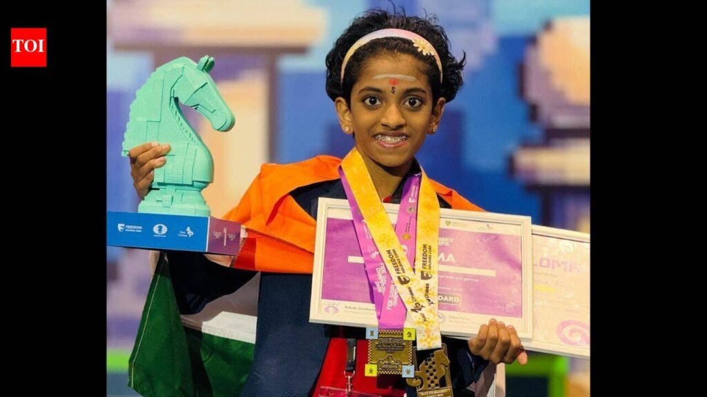 How 11-Year-Old Sharvaanica AS moved up an age group and conquered the chess world again as a FIDE Woman Candidate Master