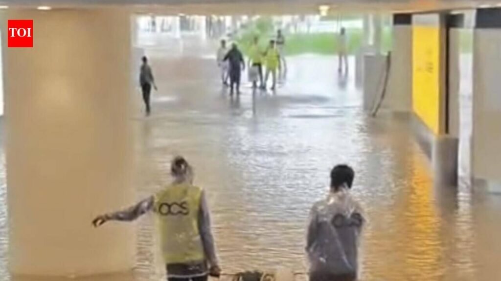Noida Airport waterlogging triggers war of words