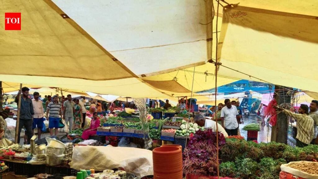 Heavy showers disrupt Bicholim weekly mkt