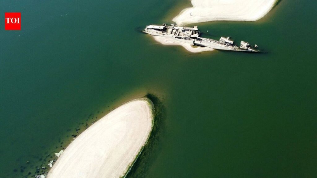Record-low water levels are exposing the World War II wrecks near Serbia