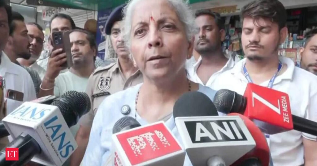 “Going around with Constitution’s copy in hand but did not allow House to function”: FM Nirmala Sitharaman slams opposition