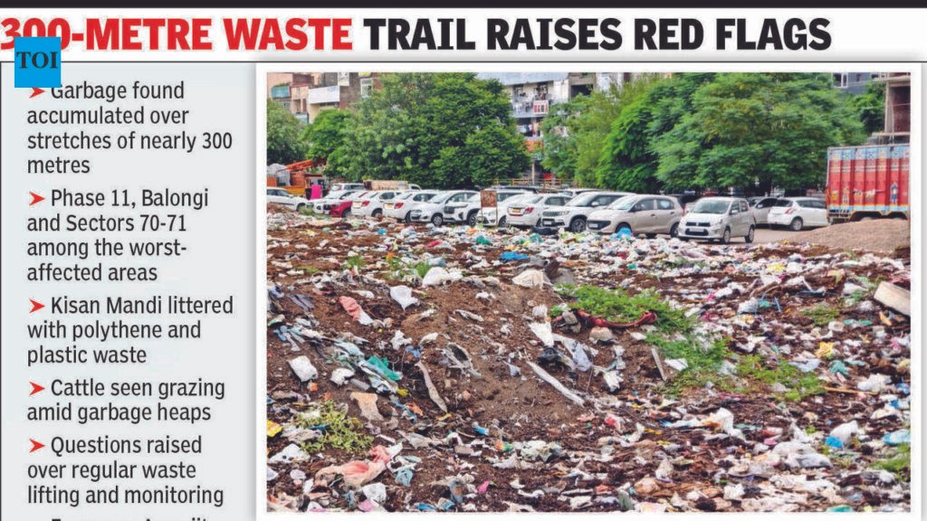 Waste piles up across Mohali, residents cry foul