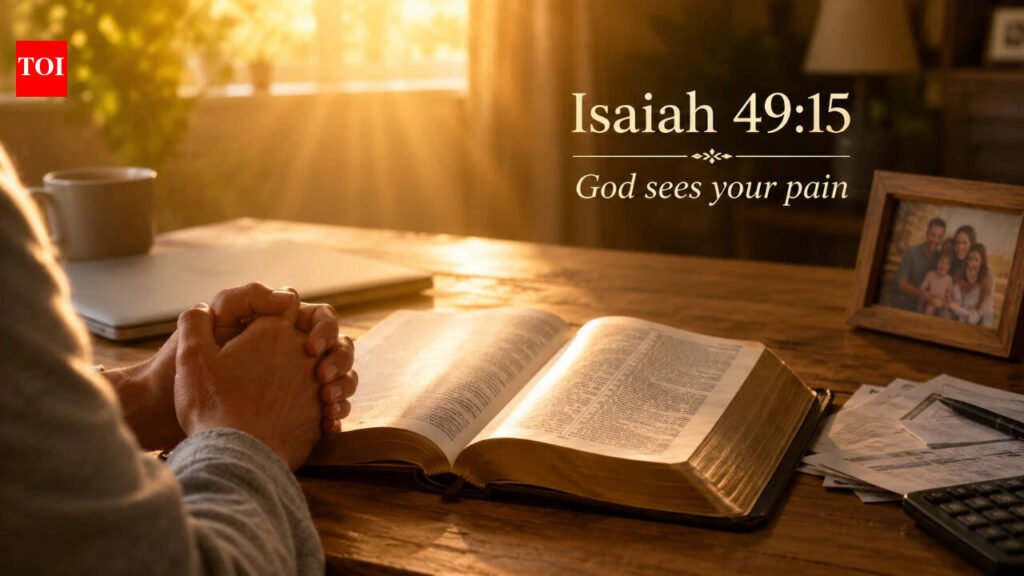 Dealing with money, family or work stress? Isaiah 49:15 reminds you that God sees your pain