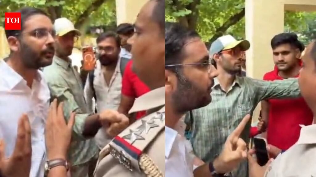 CJP’s Ashutosh Ranka confronts Rajasthan cop, cites Dharmendra Pradhan’s ouster