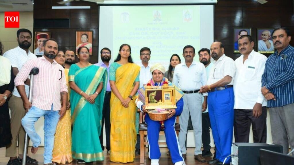 Para athlete Shilpa felicitated for CWG bronze