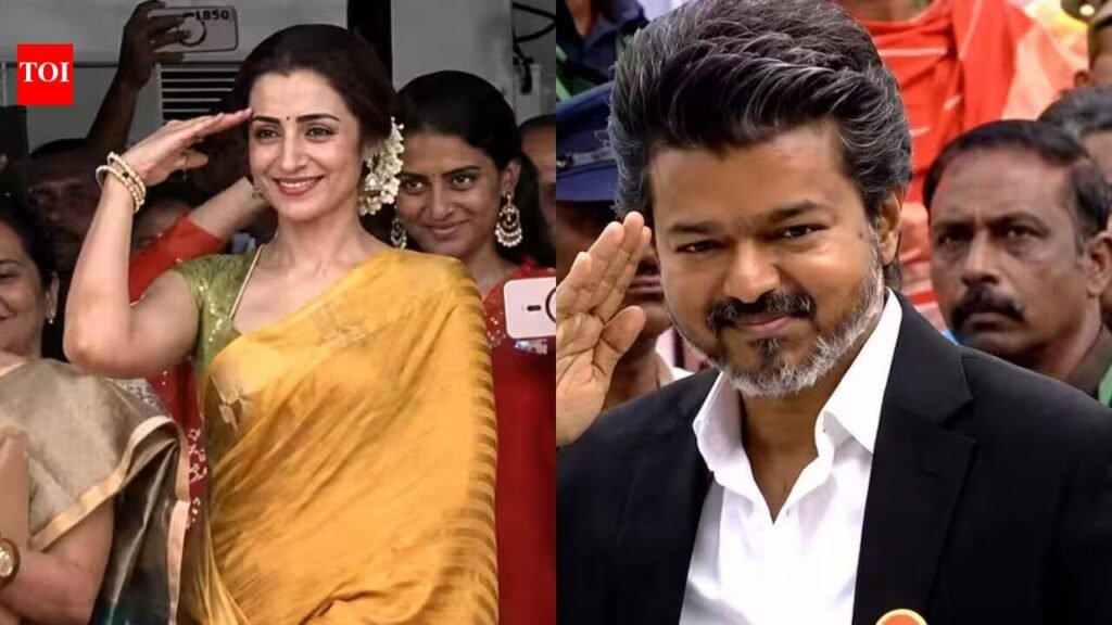 Trisha’s presence with CM Vijay’s family sparks buzz