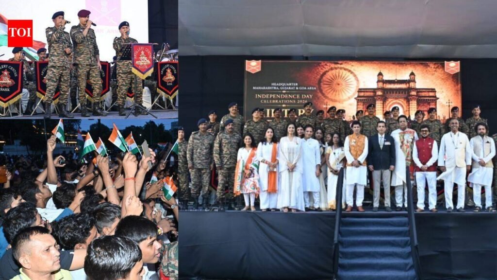 Largest-ever military pipe band display marks 80 years of India’s Independence