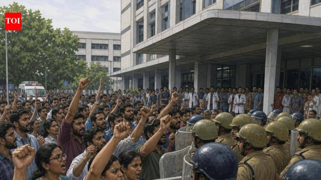 Nursing student’s death: Kin, SFI workers block TN police | Thiruvananthapuram News