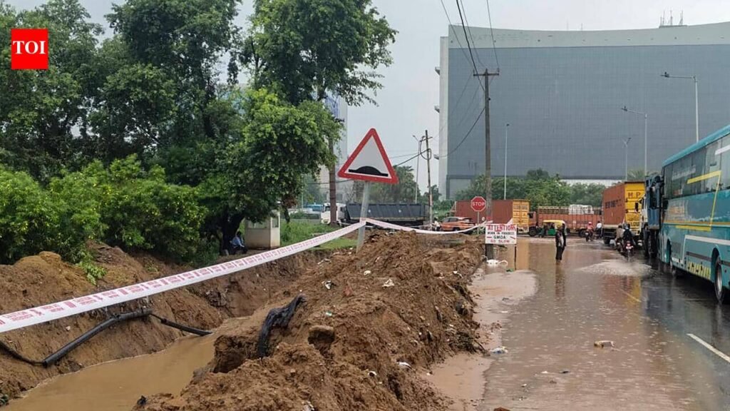 Delhi-Gurgaon Expressway service lanes to shut for two months for drainage work in city | Gurgaon News