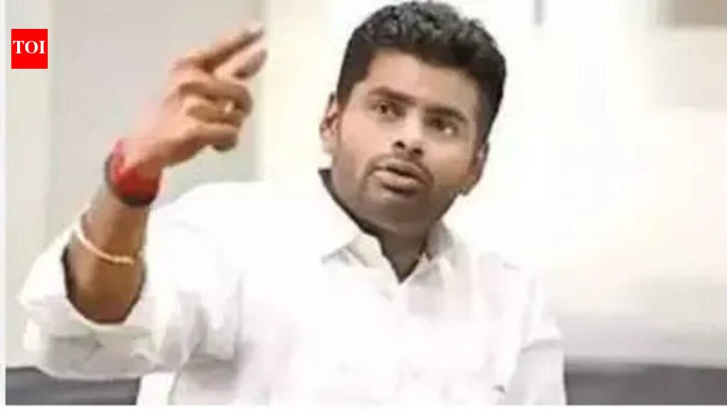 Annamalai condemns TVK govt over volunteer’s arrest | Chennai News