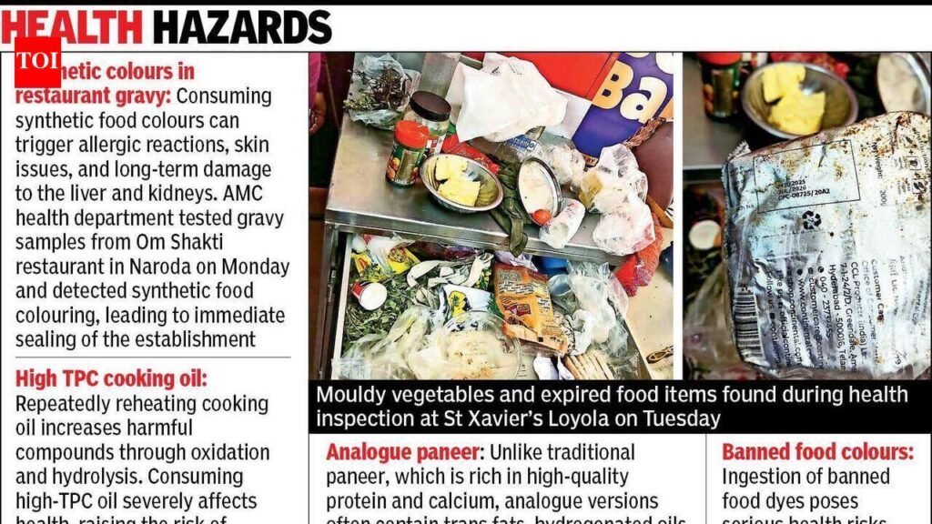 St Xavier’s Loyola school canteen sealed over mouldy vegetables, hygiene lapses in Ahmedabad | Ahmedabad News