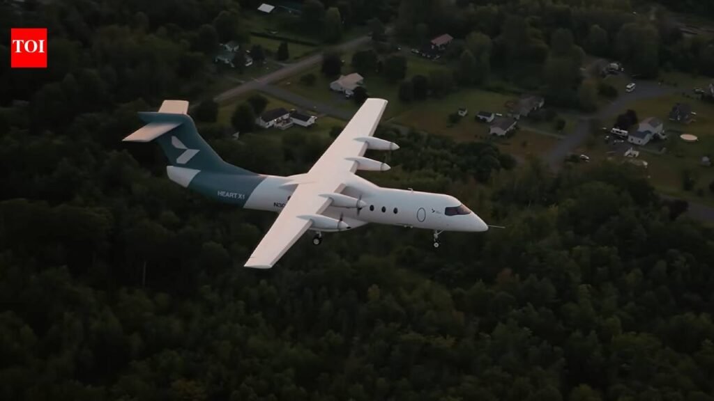 Heart Aerospace’s X1 battery-electric demonstrator makes 27-minute first flight, weighs more than 25,000 pounds at takeoff, reaches 1,100 feet, uses $5 worth of electricity