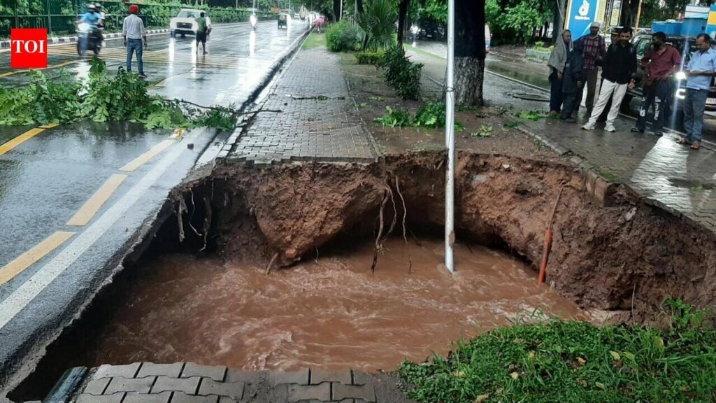 Chandigarh sinks again: Homes, markets flooded; commuters stranded | Chandigarh News