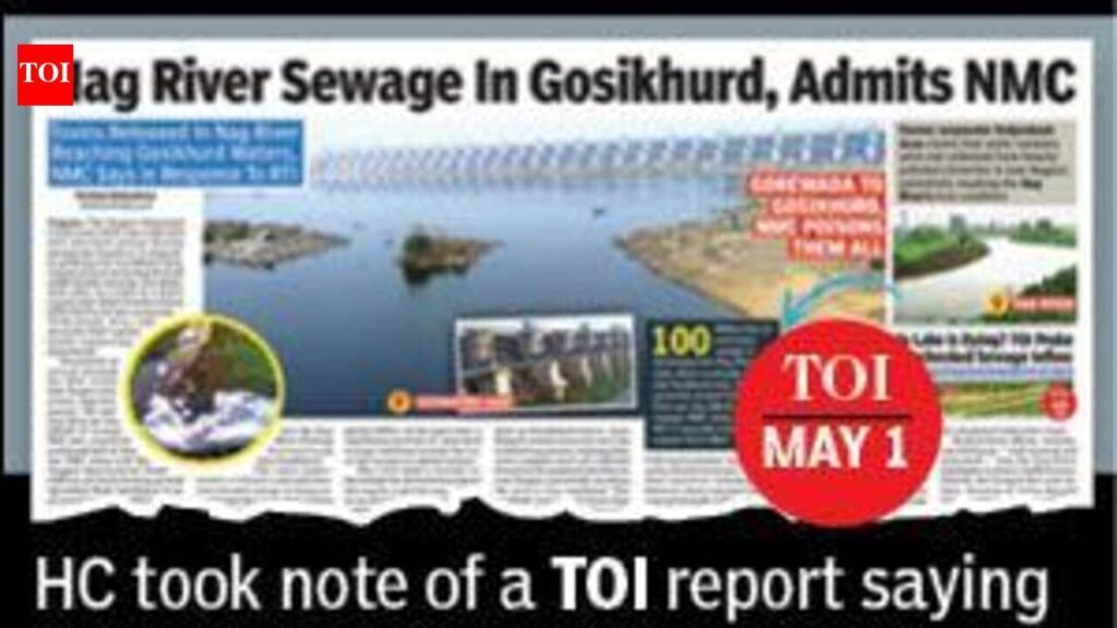 Nag River Sewage Flow to Gosikhurd Puts Water Safety Under HC Lens | Nagpur News