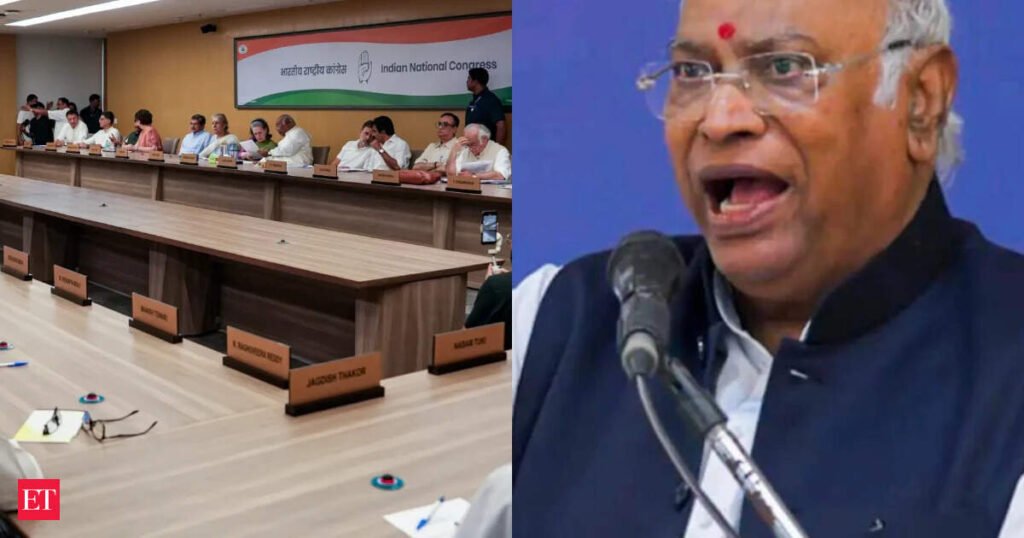 Mallikarjun Kharge attacks Modi government over youth issues, Ram temple donations at Congress Working Committee meeting
