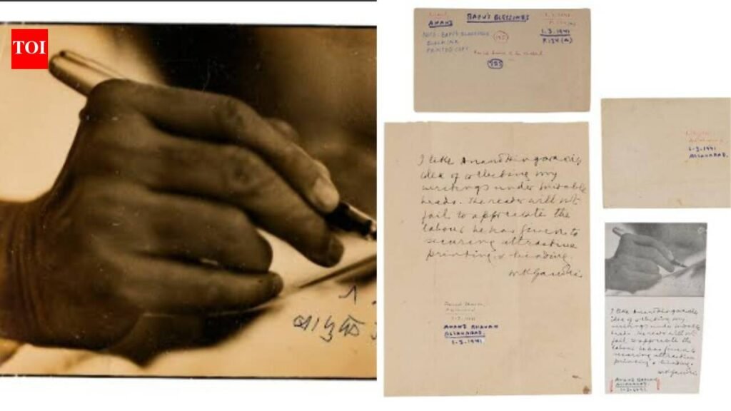 Gandhi manuscript fetches Rs 16.2 crore at Saffronart, sets world auction record | India News