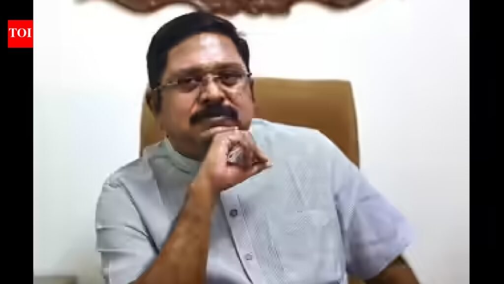 Dhinakaran attacks Vijay govt for ‘changing its stand’ on delimitation | Chennai News