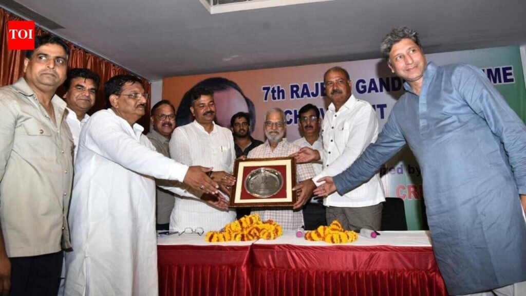Former Rajasthan Cricket Association president Dr CP Joshi gets Rajiv Gandhi Memorial Lifetime Achievement award | Jaipur News