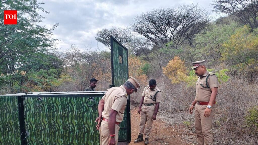 Three cages placed to capture stray leopard in Sirumugai | Coimbatore News