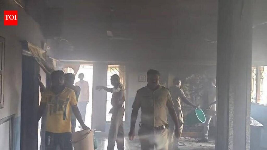 Sword-wielding man sets Savarkundla church ablaze | Rajkot News