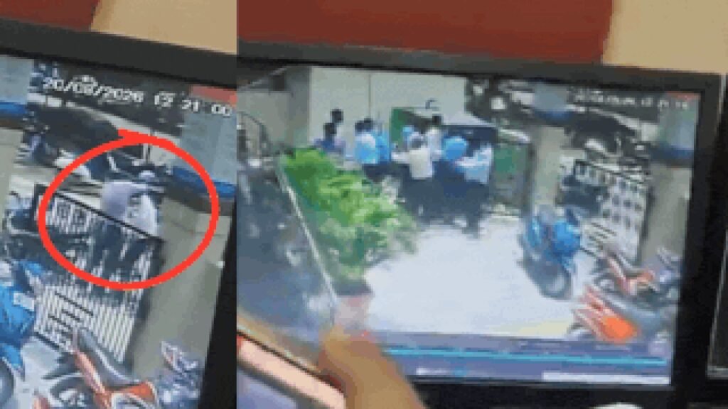 CCTV shows moment bank employee shot wife outside ICICI Bank before killing sister, himself | Lucknow News