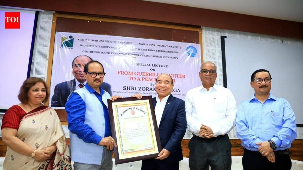 Six decades on, Zoramthanga receives degree certificate from GU | Guwahati News