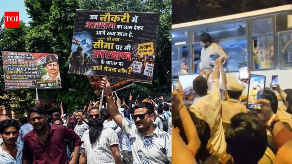 Reservation Hatao Andolan: Over 50 detained at Jantar Mantar; reservation should go to poor, not castes: Protesters | Delhi News
