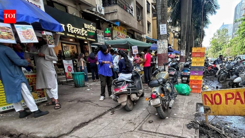 Vimannagar residents fume as unauthorised outlets choke crucial road | Pune News