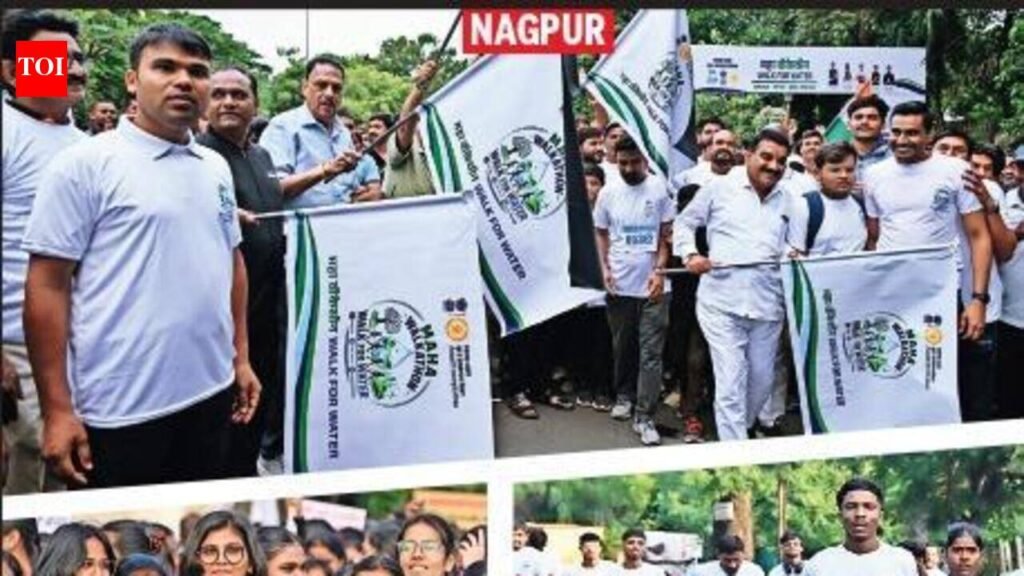 Maha walkathon for water sweeps Vidarbha streets | Nagpur News