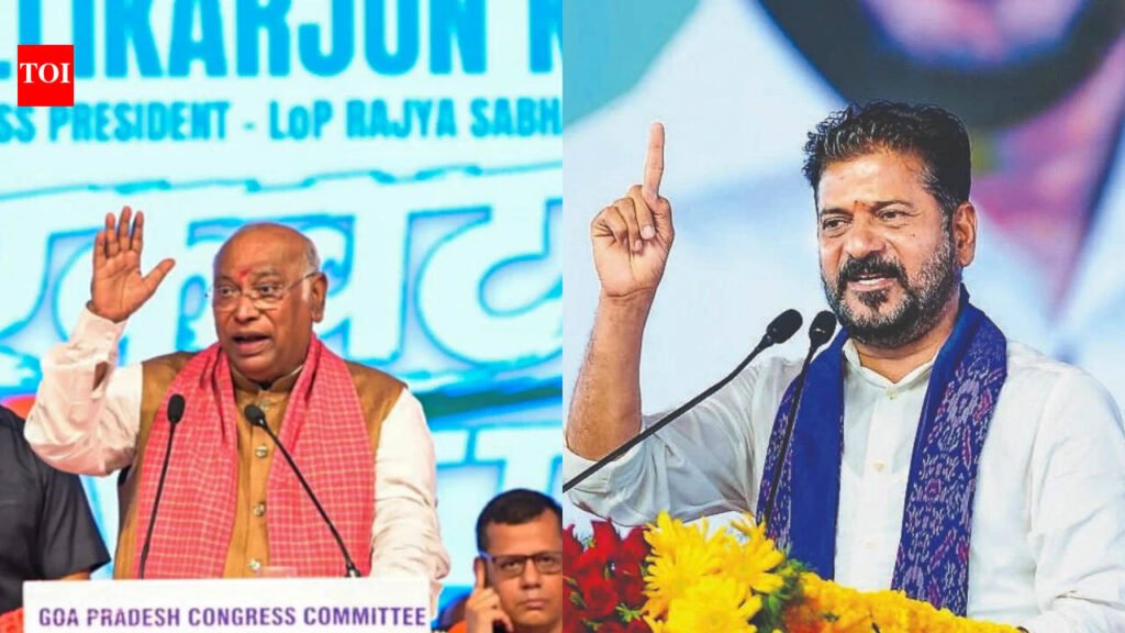 ‘Deeply unfair’: Kharge slams Centre over Revanth Reddy’s US tour cancellation | India News