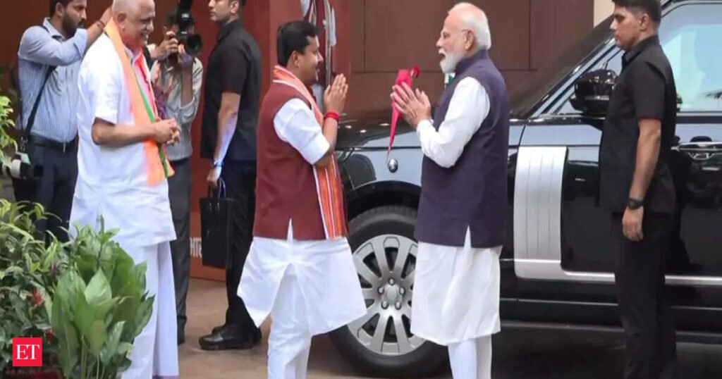 PM Modi arrives at BJP HQ after party passes resolution on ‘Vande Mataram’, announces nationwide awareness campaign