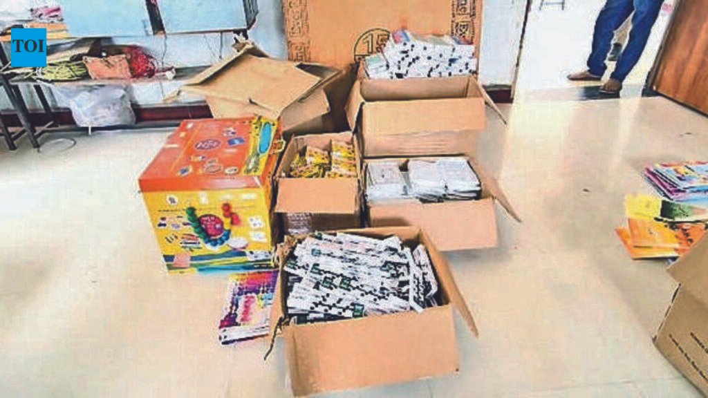 Govt smart boards, SSA kits found at private school in Dahod | Vadodara News
