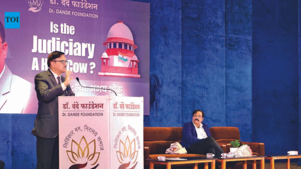 Judiciary Faces Credibility Crisis As 5 Crore Cases Pending: Justice Oka | Nagpur News