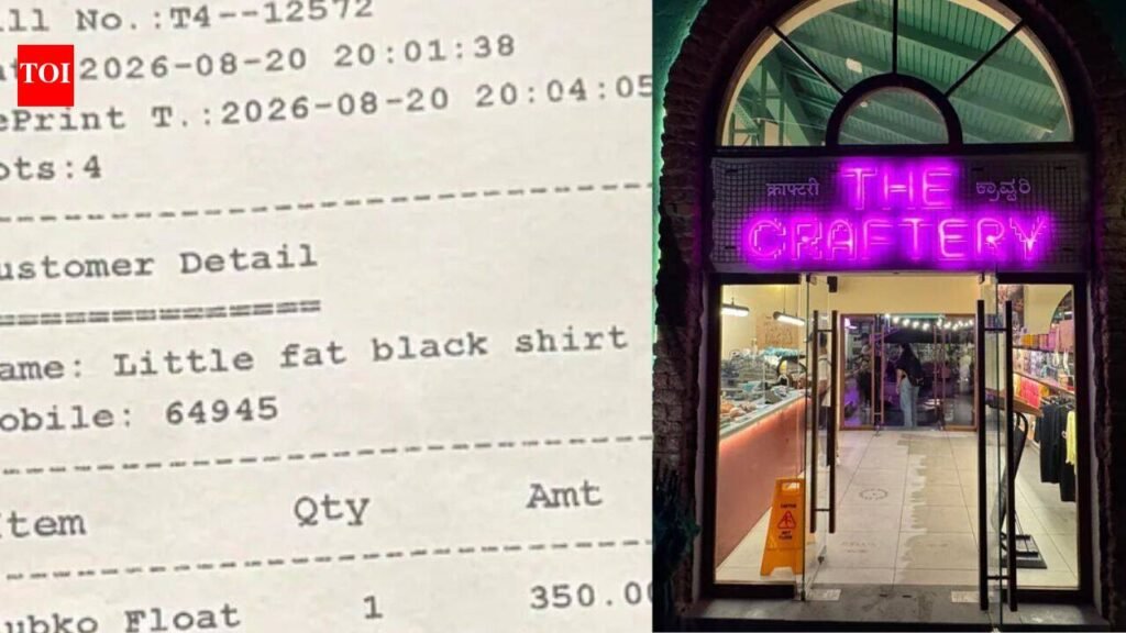 ‘Little fat black shirt’: Bengaluru cafe faces heat over ‘body-shaming’ customer, apologises | Bengaluru News