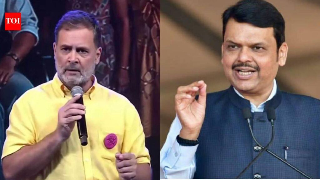 ‘Party of loudmouths’: CM Devendra Fadnavis says Rahul Gandhi’s Pune event for women a ‘showoff’ | India News