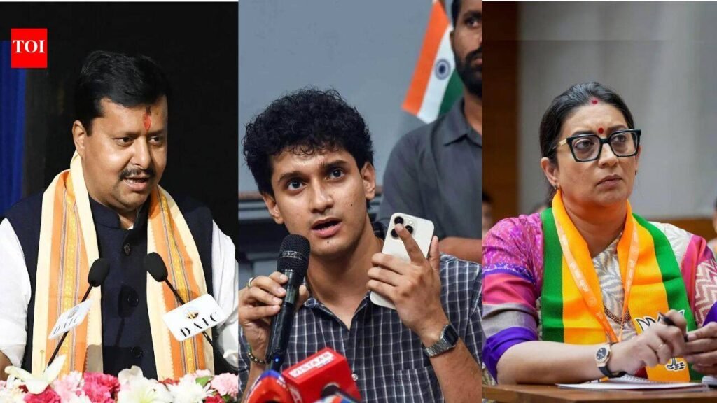 ‘Three claps’: CJP takes aim at BJP’s Gen Z push, questions Nitin Nabin, Smriti Irani’s inclusion | India News